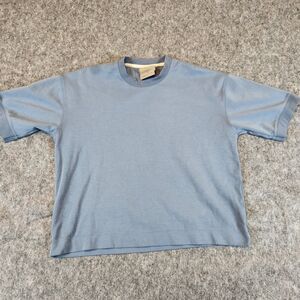 Amongst Others T Shirt Men XL Blue Drop Shoulder Boxy Baggy Tee Knit LOT 3 READ